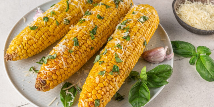 Basil Grilled Corn