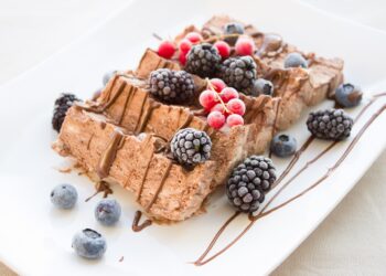 Hot cross bun chocolate custard slice