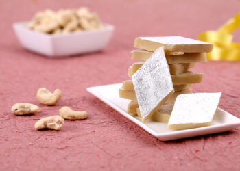 Kaju katli, cashew fudge slices recipe