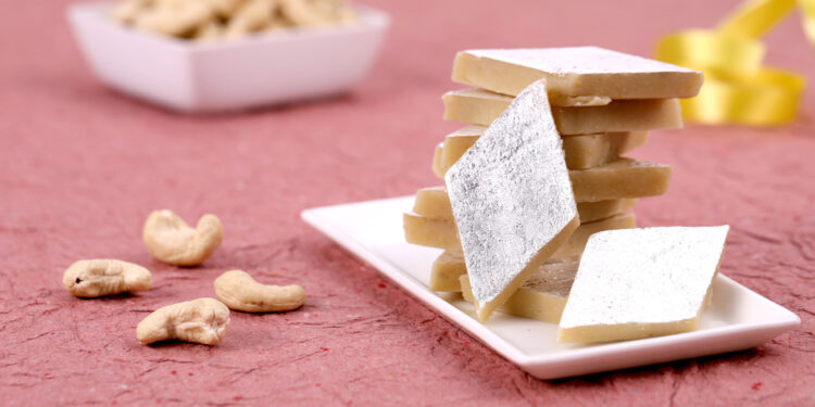 Kaju katli, cashew fudge slices recipe