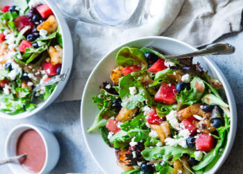 Mozzarella, Avocado and Basil Salad