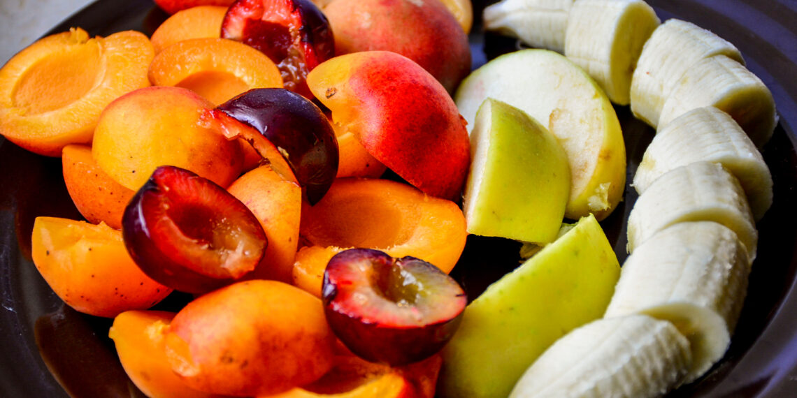 Plum and Banana Dessert