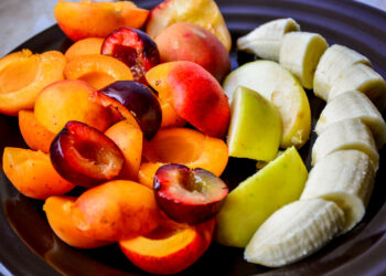 Plum and Banana Dessert