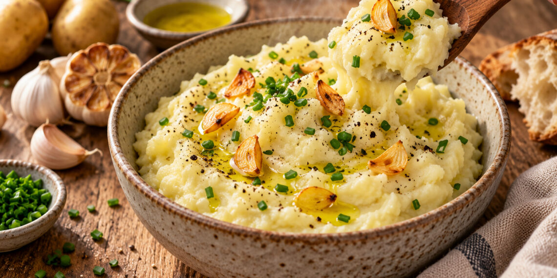 Simple Vegan Garlicky Potatoes