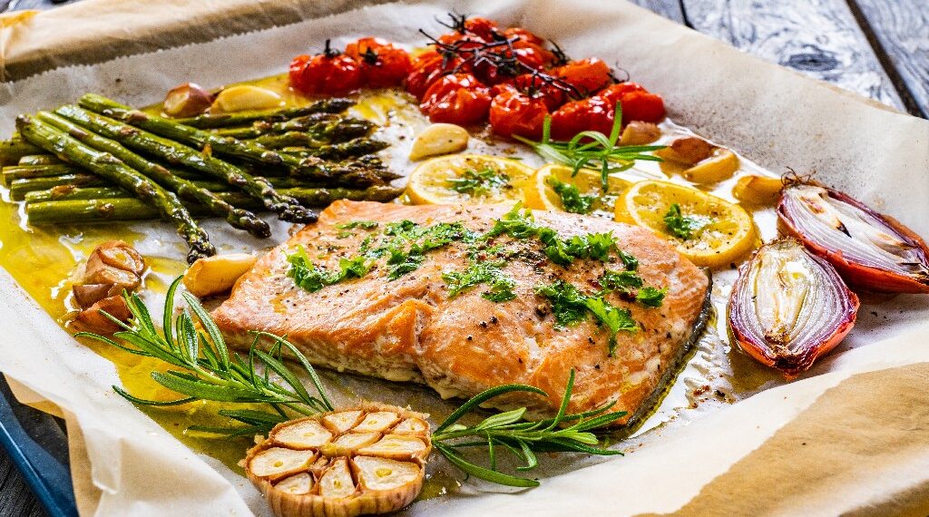 Everything Salmon Sheet Pan Dinner
