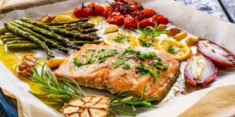 Everything Salmon Sheet Pan Dinner