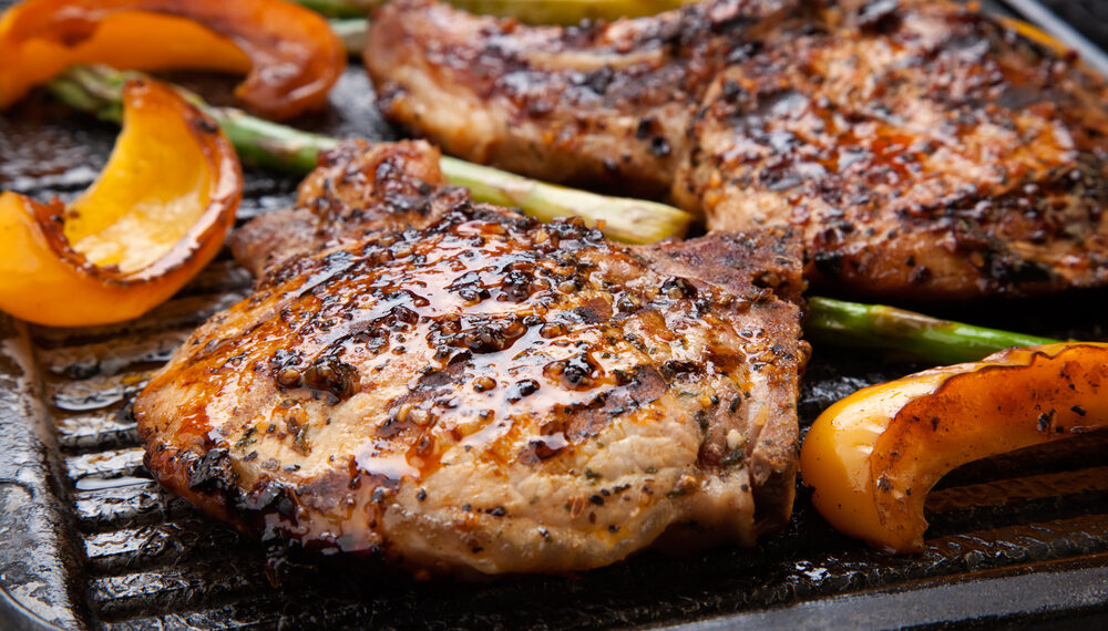 Pork and Asparagus Sheet-Pan Dinner