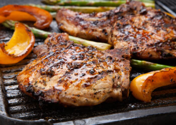 Pork and Asparagus Sheet-Pan Dinner