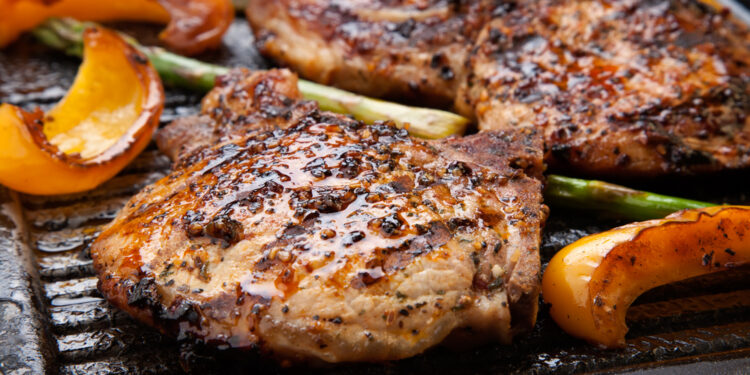 Pork and Asparagus Sheet-Pan Dinner