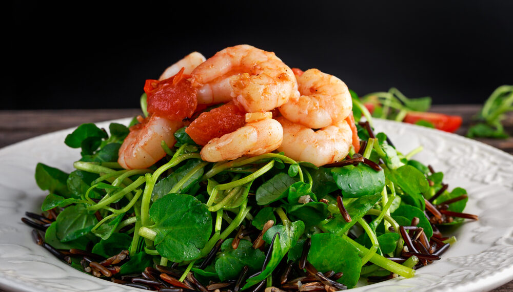 Prawn and Black Rice Salad