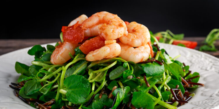 Prawn and Black Rice Salad