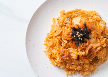 Vegan Korean Kimchi Fried Rice