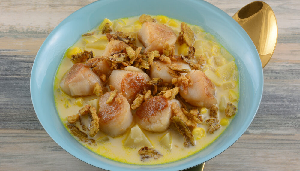 Seared Scallops with Jalapeno Vinaigrette