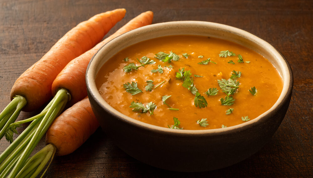 Carrot and coriander soup
