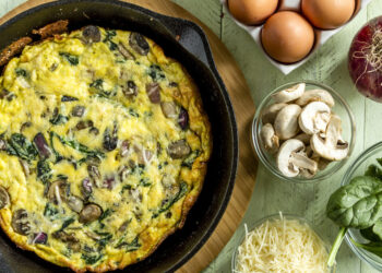 Mushroom Spinach Omelet