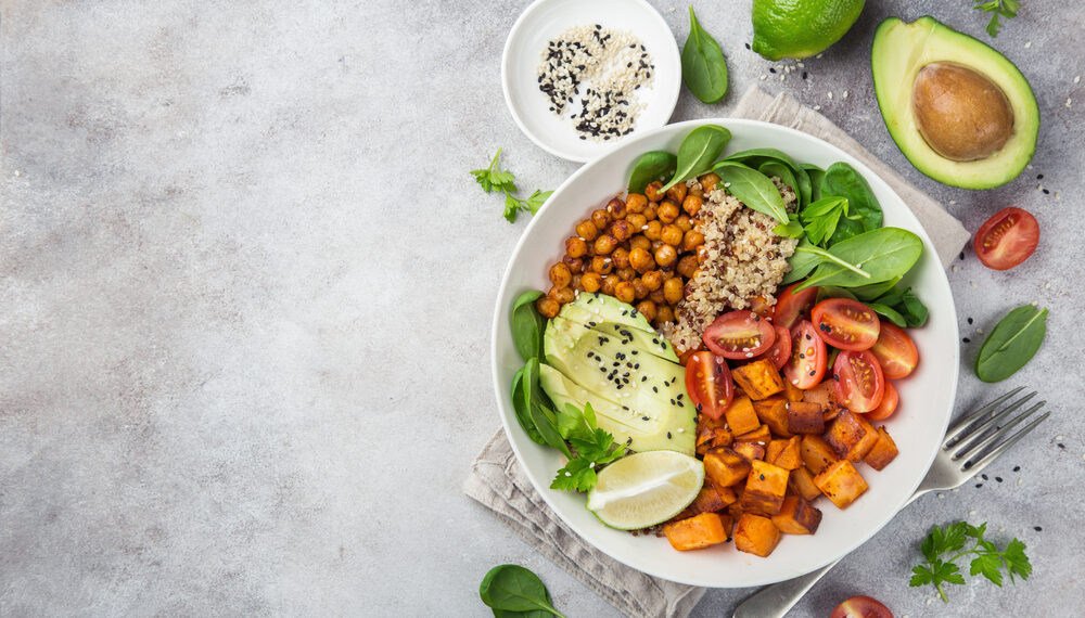 Vegetarian Sheet Pan Dinner with Chickpeas and Veggies