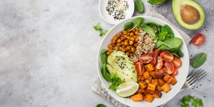 Vegetarian Sheet Pan Dinner with Chickpeas and Veggies