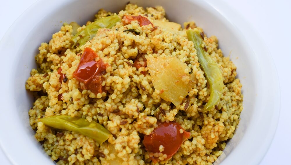 Couscous with Roasted Butternut Squash and Beets