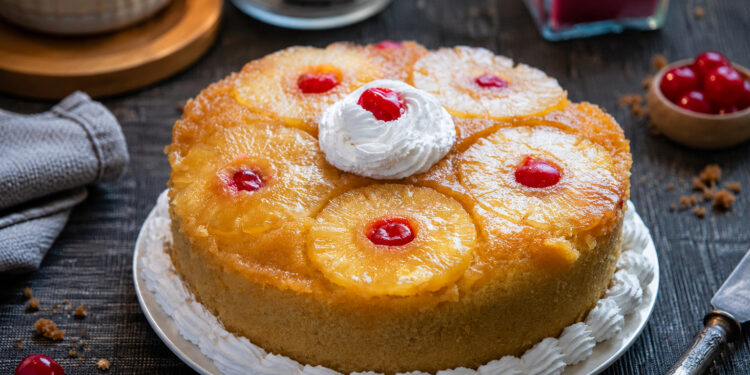 Pineapple Upside-Down Cheesecake