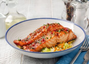 Honey Garlic Glazed Salmon