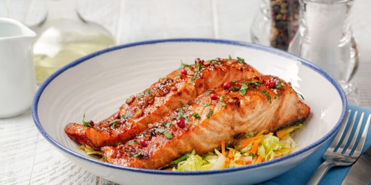Honey Garlic Glazed Salmon