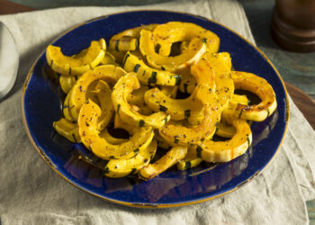 Roasted Delicata Squash with Apples