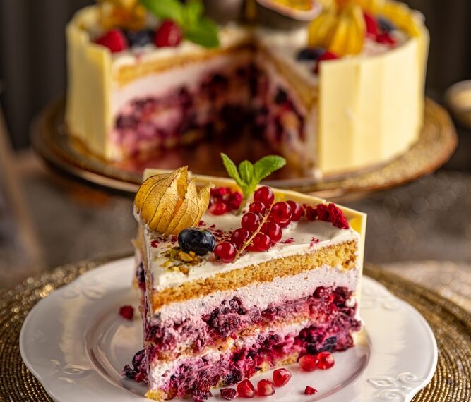 Fruitcake with Sugar Glaze