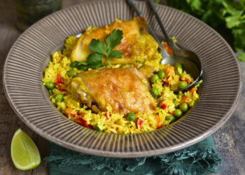 Mexican-Inspired Chicken Thigh and Rice Skillet