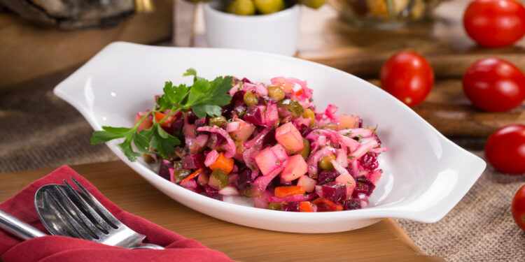 Ukrainian Salat Vinaigrette (Beet Salad)