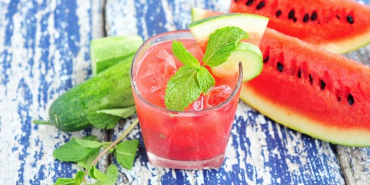 Watermelon-Cucumber Agua Fresca