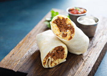 Sweet Potato and Chorizo Breakfast Burritos