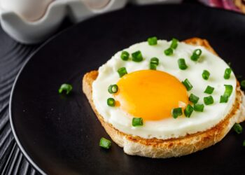 Open-Faced Frico Egg Sandwich