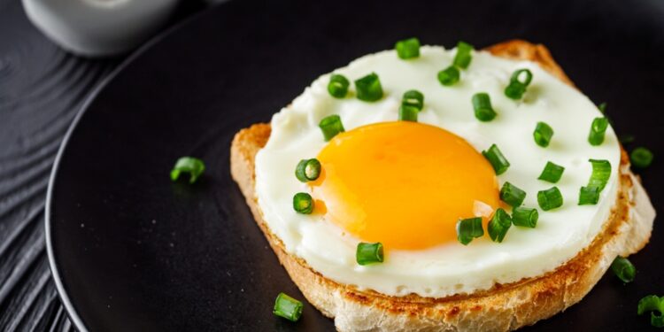 Open-Faced Frico Egg Sandwich