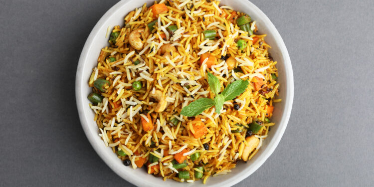 Instant Pot Pudina Pulao (Mint Rice)