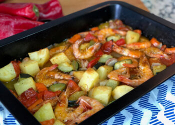 Shrimp and Vegetable Sheet Pan