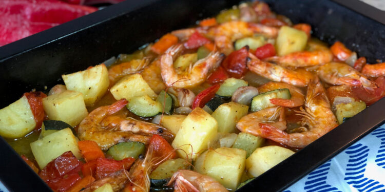 Shrimp and Vegetable Sheet Pan