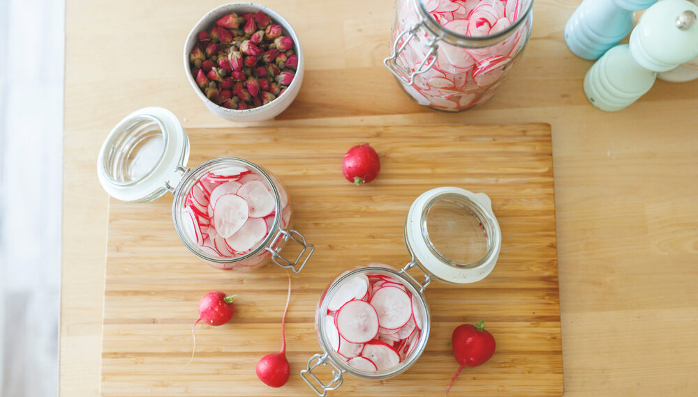Quick Pickled Radishes