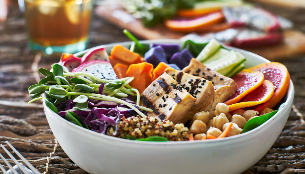 Jerk Tofu Grain Bowls