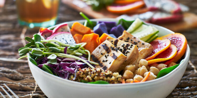 Jerk Tofu Grain Bowls