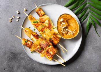 Chipotle Tofu Pineapple Skewers