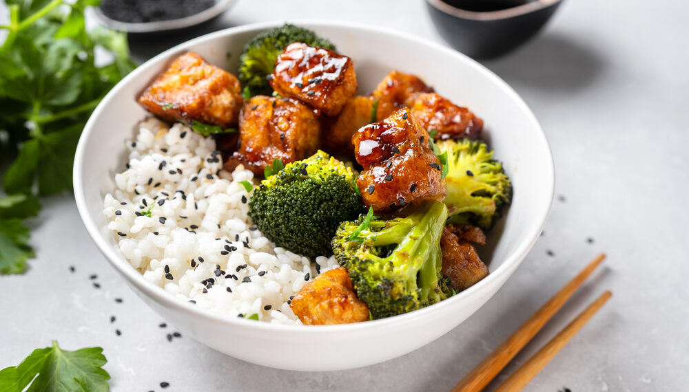 Sheet Pan Crispy Teriyaki Tofu and Broccoli