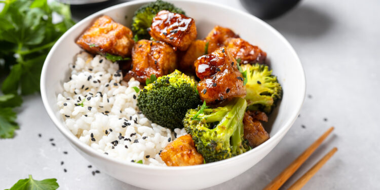 Sheet Pan Crispy Teriyaki Tofu and Broccoli