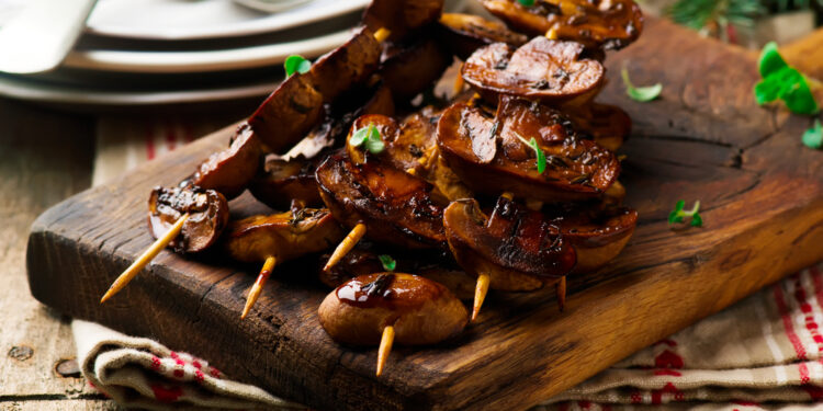 Grilled Balsamic Mushrooms