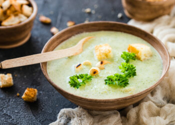 Vegan Cashew Cream of Broccoli Soup