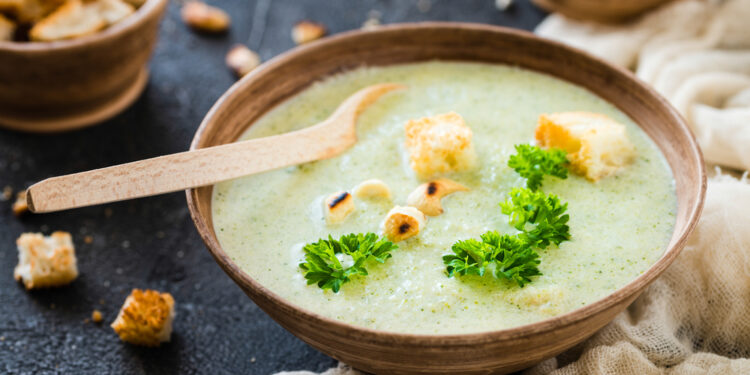 Vegan Cashew Cream of Broccoli Soup