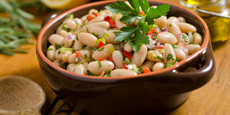 White Bean Salad, Italian Fagioli all’Uccelletto