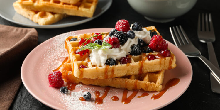 Chocolaty Dessert Waffles