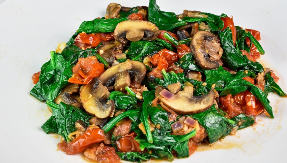 Sauteed Spinach and Mushrooms