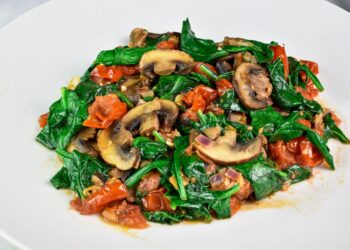 Sauteed Spinach and Mushrooms