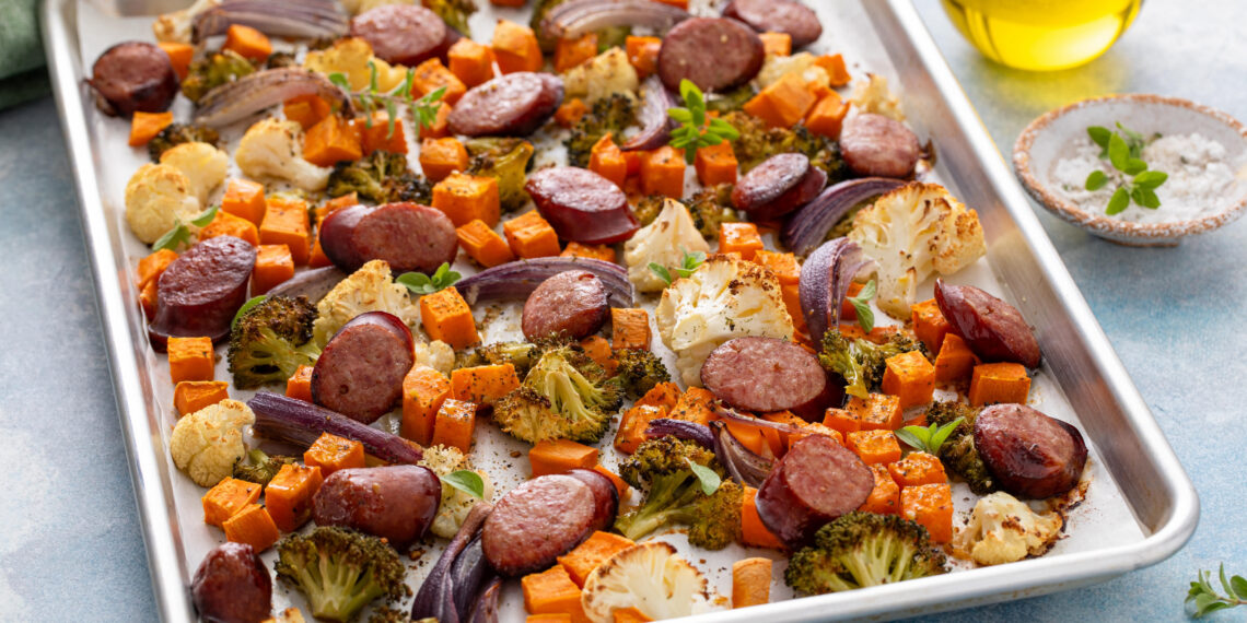 Sheet Pan Dinner with Sausage and Vegetables